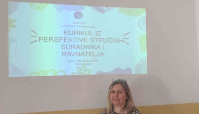 Održana obuka za ravnatelje i stručne suradnike u Hercegbosanskoj županiji